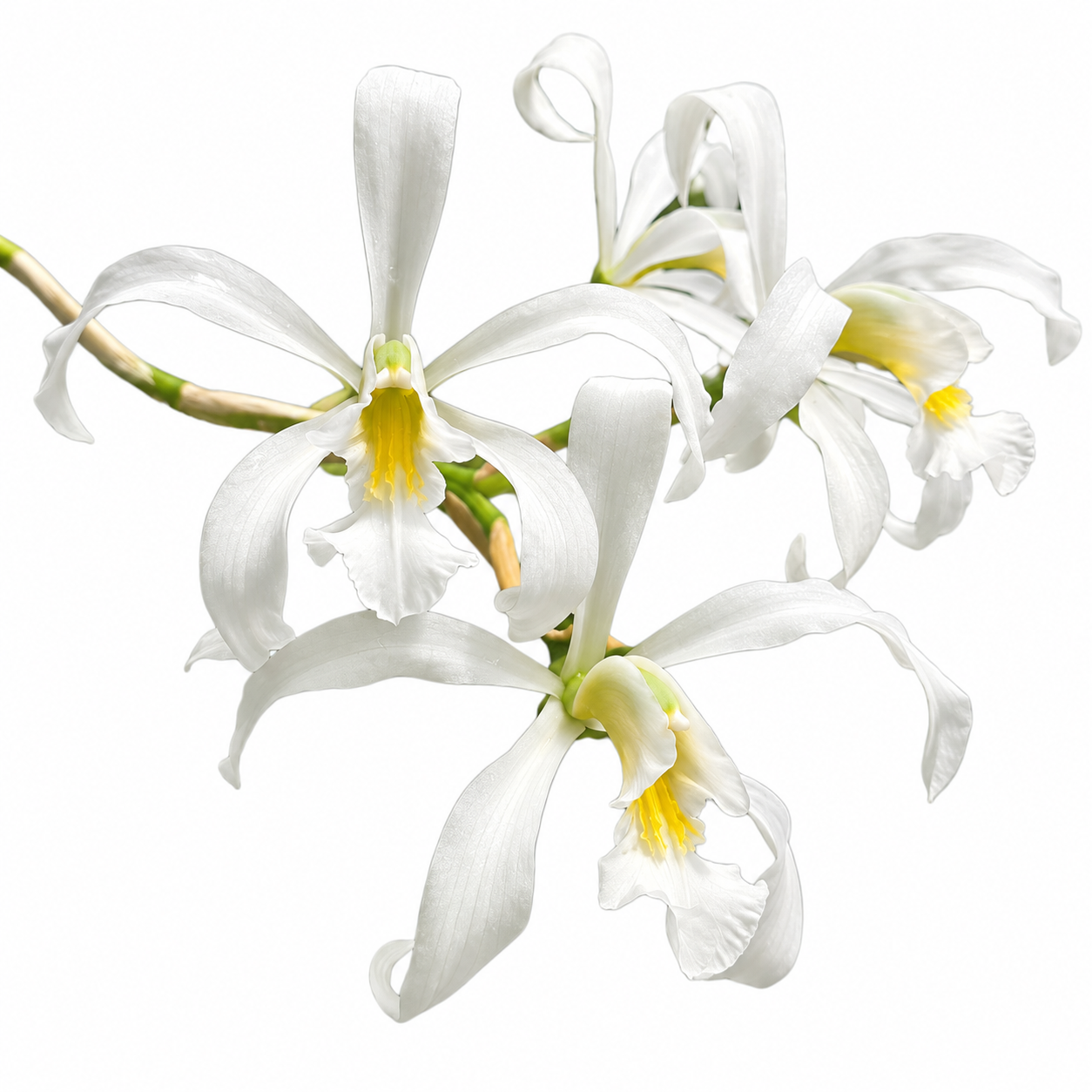Schomburgkia superbiens var. alba 'Don Hubert Cross'