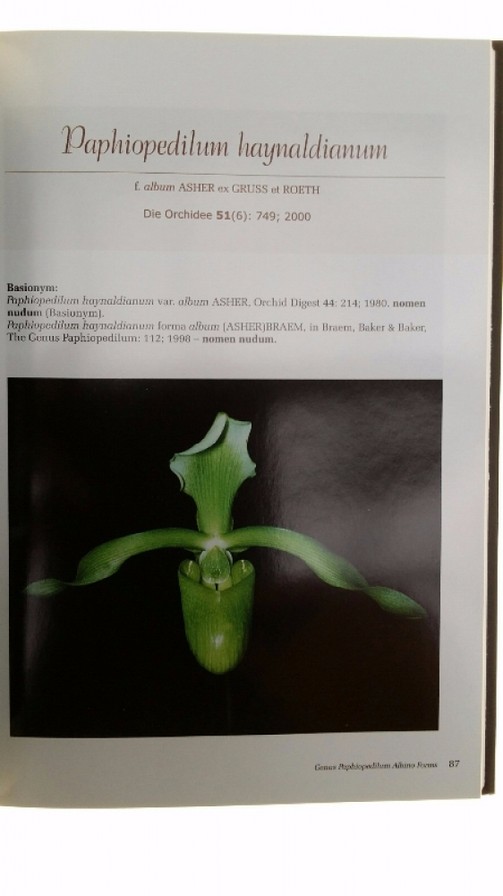 Buch: Genus Paphiopedilum Albino Forms